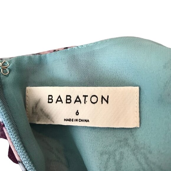 Aritzia Babaton Patricio Floral Mini Dress Size 6 - Picture 7 of 8